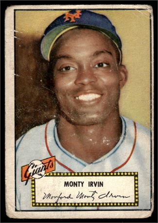 1952 Topps #26 Monty Irvin Low Grade