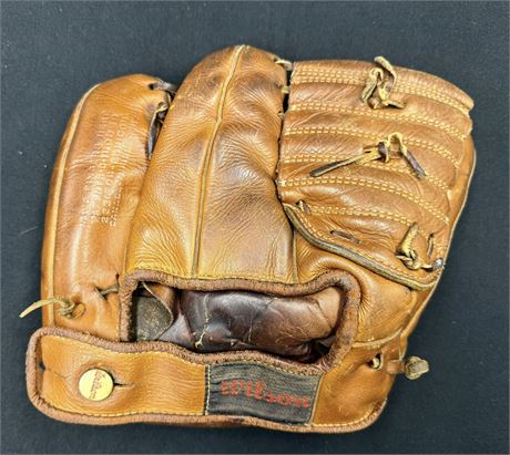 1940s Wilson A2160 2 Finger Ball Hawk 3 Professional Leather Glove Rare