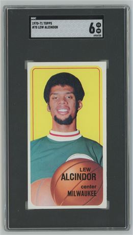 1970 Topps #75 Kareem Abdul-Jabbar SGC 6 EXMT