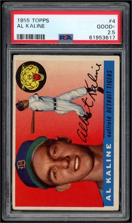 1955 Topps #4 Al Kaline PSA 2.5