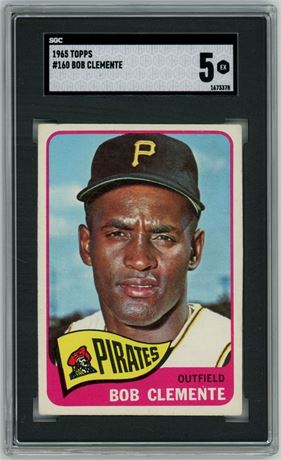 1965 Topps #160 Roberto Clemente SGC 5