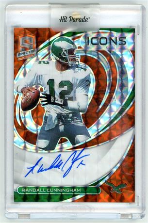 2022 Panini Spectra Icons Randal Cunningham Auto 10/10