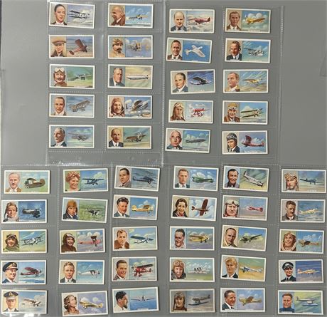 1936 Carreras Famous Airmen & Airwomen Complete Set (1-50)