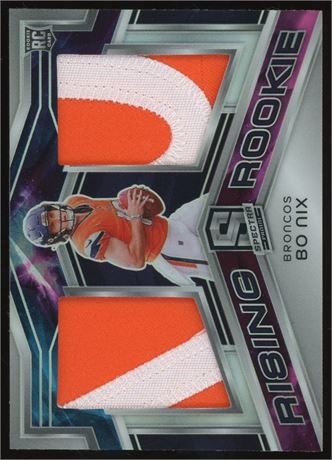 2024 Panini Spectra 1/2 Bo Nix Rising Rookie Patch