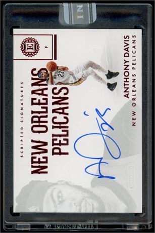2017 Panini Encased Anthony Davis Scripted Signatures 1/1 Ruby White Box Sealed