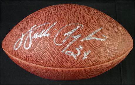 Walter Payton Signed Wilson Official NFL Football w/ "#34" Inscription JSA