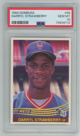 1984 Donruss #68 Darryl Strawberry RC PSA 10 GEM MINT