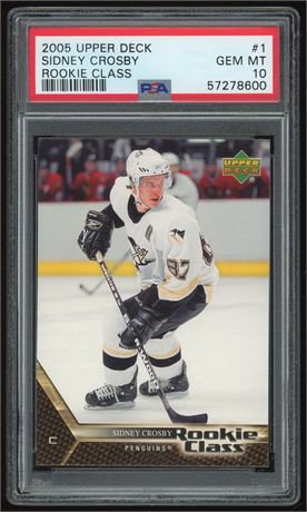2005 Upper Deck #1 Sidney Crosby Rookie Class PSA 10 GEM MINT