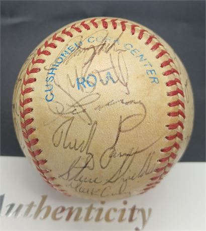 1986 Kansas City Royals Team-Signed Official AL Baseball (JSA LOA) READ