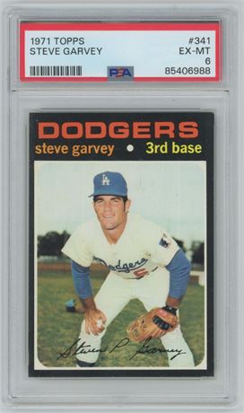 1971 Topps #341 Steve Garvey RC PSA 6 EXMT