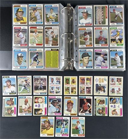 1974 Topps Baseball Complete Set (1-660) w/ Traded Set VG to VGEX