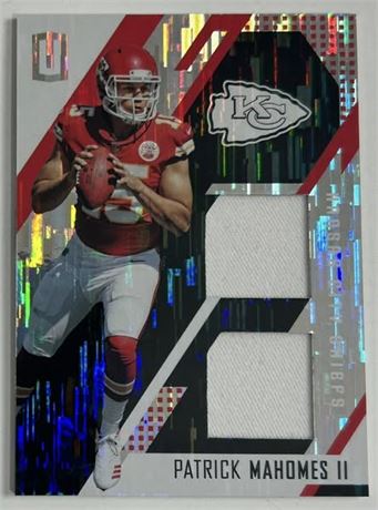 2017 Panini Unparalleled 93/199 Patrick Mahomes RC Dual Patch