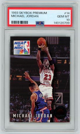 1993 Skybox Premium #14 Michael Jordan PSA 10 GEM MINT