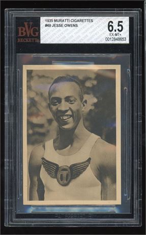 1935 Muratti #49 Jesse Owens RC BVG 6.5 EXMT+