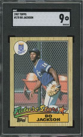 1987 Topps #170 Bo Jackson RC SGC 9 MINT