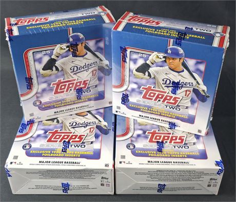 2025 Topps Baseball Series 2 Mega Box Lot (4) SEALED
