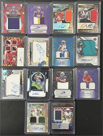 2023-2024 Football Star Lot (14) All Numbered Patch/Auto's
