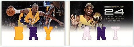 2012 Panini Preferred #1 Kobe Bryant 6 Patch Game Worn 20/199 Booklet