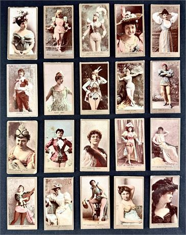 1890 N210 Kinney Bros. Actresses Lot (20) Low Grade