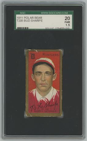 1911 T205 Polar Bear Bud Sharpe SGC 1.5 FAIR