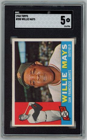 1960 Topps #200 Willie Mays SGC 5 EX