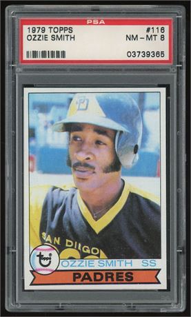 1979 Topps #116 Ozzie Smith RC PSA 8 NMMT
