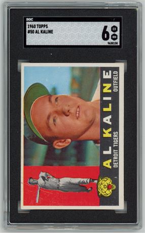 1960 Topps #50 Al Kaline SGC 6 EXMT