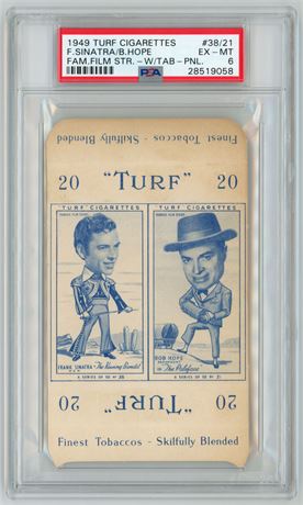 1949 Turf #38/21 Sinatra/Hope Famous Film Stars w/Tab Panel PSA 6 EXMT