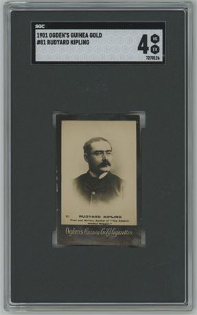 1901 Ogden's Guinea Gold #81 Rudyard Kipling SGC 4 VGEX (Pop 2, 4 Higher)