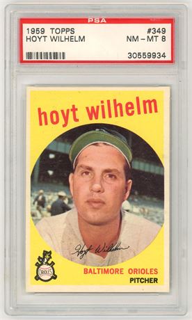 1959 Topps #349 Hoyt Wilhelm PSA 8 NMMT