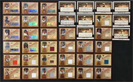 2002 Donruss Diamond Cut/Gridiron Cut Collection Numbered Auto/Patch Lot (39)