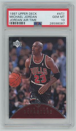1997 Upper Deck Michael Jordan Air Time PSA 10 GEM MINT
