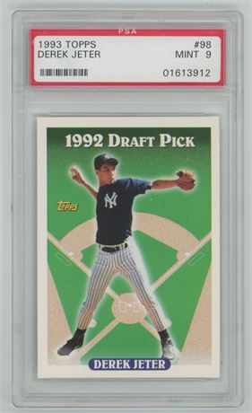 1993 Topps #98 Derek Jeter RC PSA 9 MINT