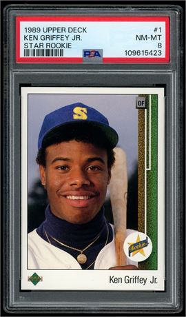 1989 Upper Deck #1 Ken Griffey Jr RC PSA 8 NMMT