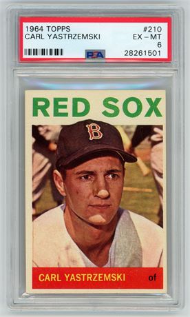 1964 Topps #210 Carl Yastrzemski PSA 6 EXMT
