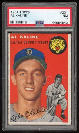 1954 Topps #201 Al Kaline RC PSA 7 NM