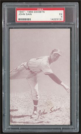 1947-1966 Exhibits John Sain PSA 5 EX