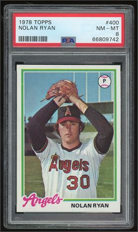 1978 Topps #400 Nolan Ryan PSA 8 NMMT DEAD CENTERED