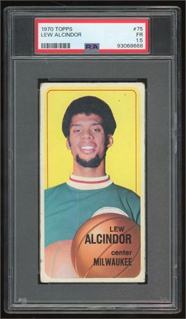 1970 Topps #75 Kareem Abdul-Jabbar PSA 1.5 FAIR