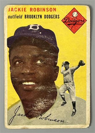 1954 Topps #10 Jackie Robinson Low Grade