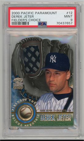 2000 Pacific Paramount #12 Derek Jeter Fielder's Choice PSA 9 MINT