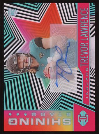 2021 Panini Illusions Shining Stars Signatures Pink Trevor Lawrence RC 18/20
