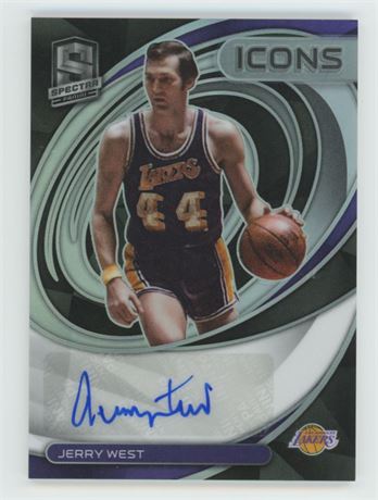 2021-22 Panini Spectra Jerry West Auto /75