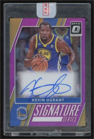 2017 Donruss Optic #49 Kevin Durant Pink Prizm Auto 21/25 Sealed