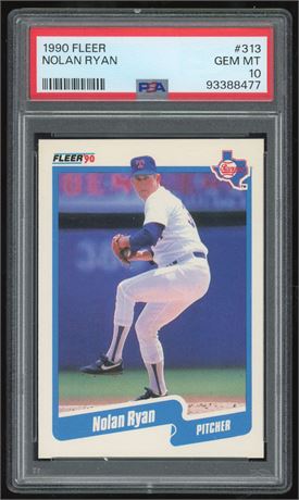 1990 Fleer #313 Nolan Ryan PSA 10 GEM MINT