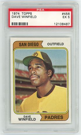 1974 Topps #456 Dave Winfield RC PSA 5 EX