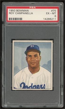 1950 Bowman #75 Roy Campanella PSA 6 EXMT
