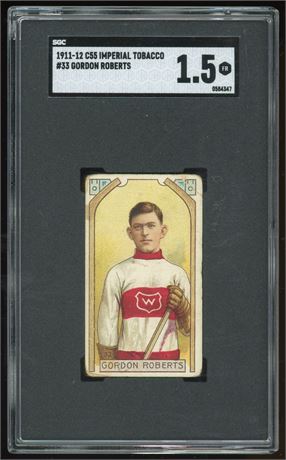 1911-12 C55 Imperial #33 Gordon Roberts RC SGC 1.5 FAIR