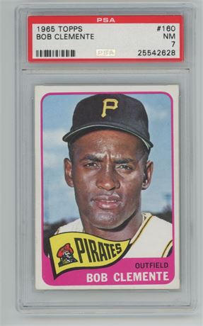 1965 Topps #160 Roberto Clemente PSA 7 NM