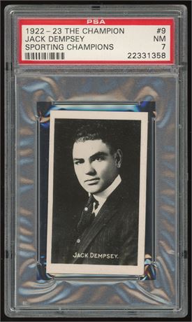 1922-23 The Champion Sporting Champions Jack Dempsey PSA 7 NM